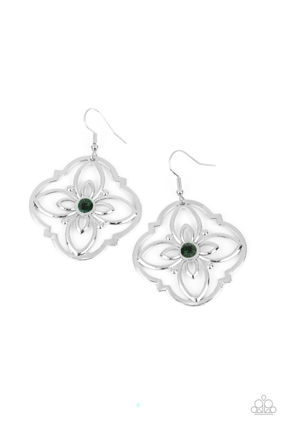 TREASURE GROVE GREEN-EARRINGS