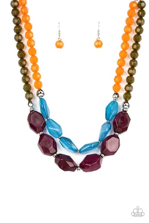 TROPICAL TROVE PURPLE-NECKLACE