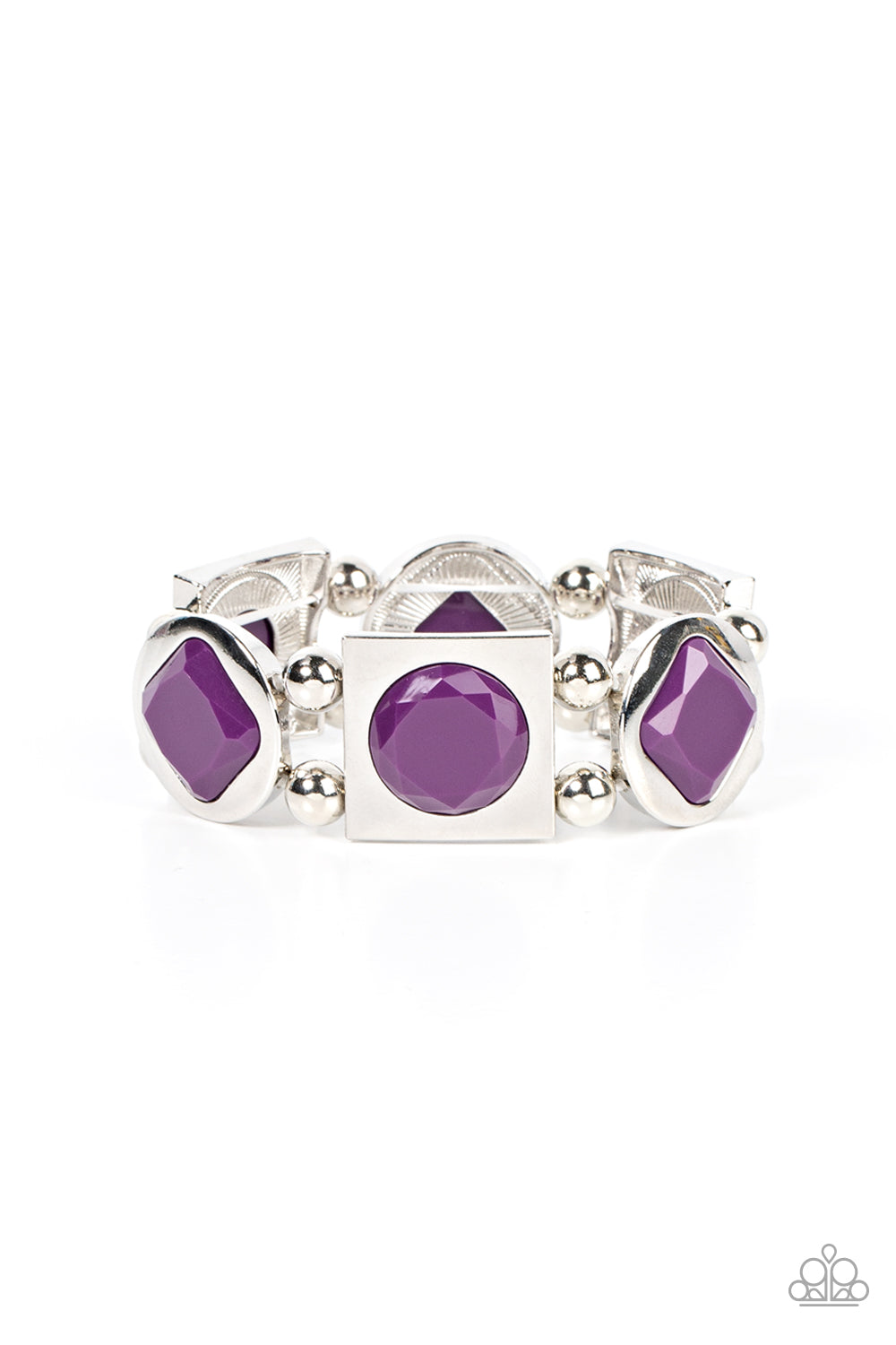 ASYMMETRICAL A-LISTER PURPLE-BRACELET