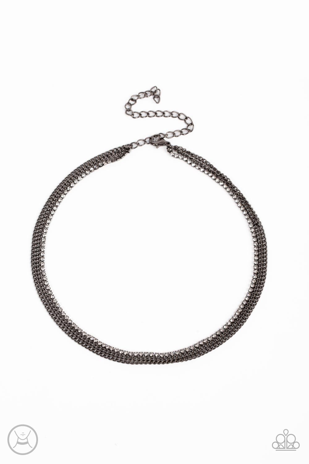 GLITZY GUSTO BLACK-NECKLACE