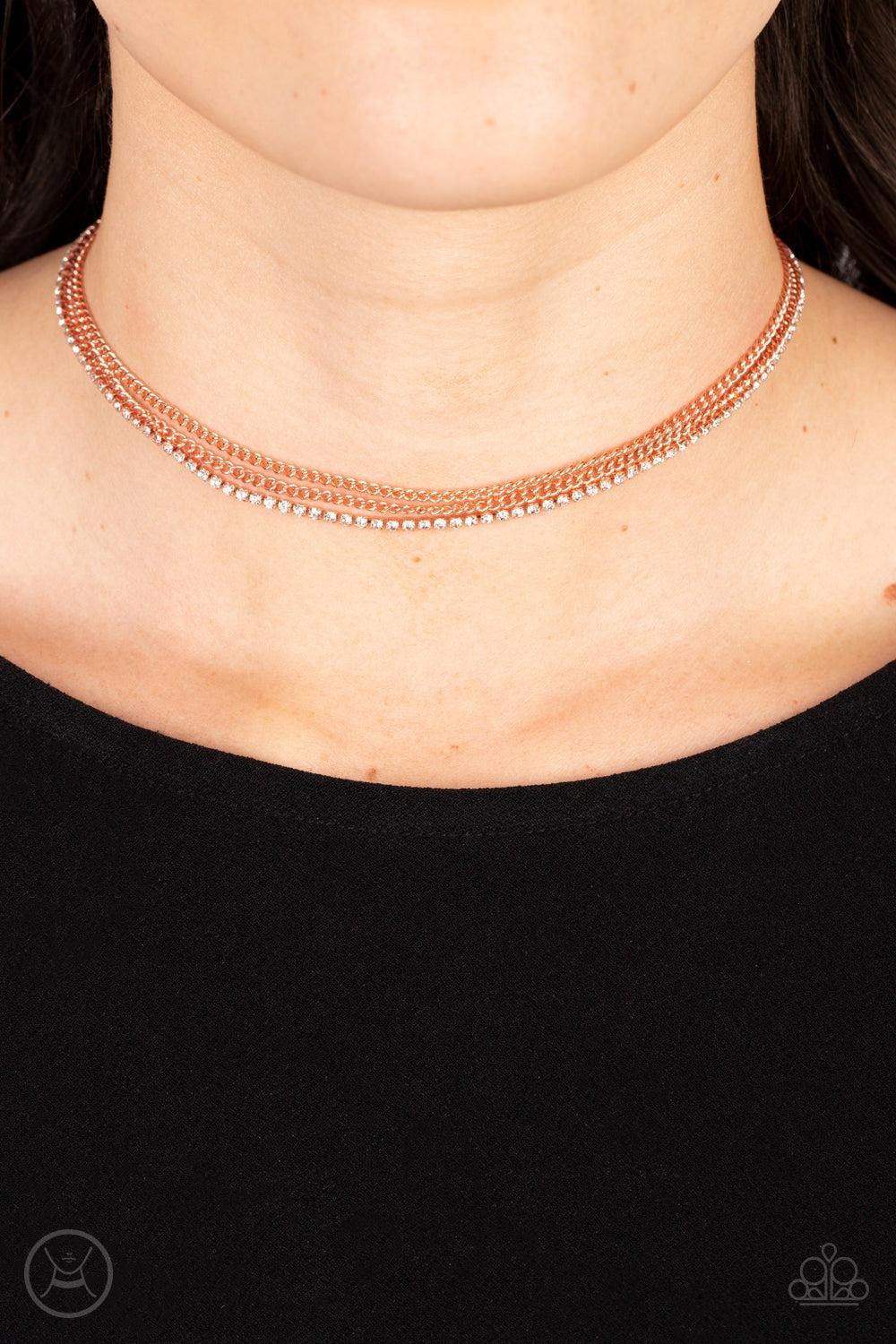 GLITZY GUSTO COPPER-NECKLACE