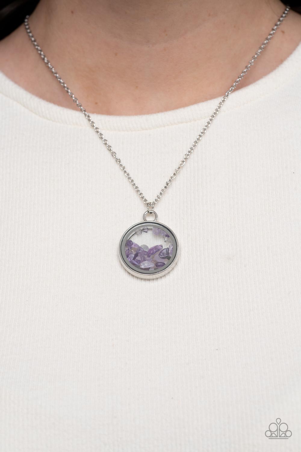 GEMSTONE GURU PURPLE-NECKLACE