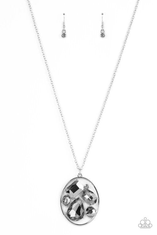 SCANDALOUSLY SCATTERED SILVER-NECKLACE