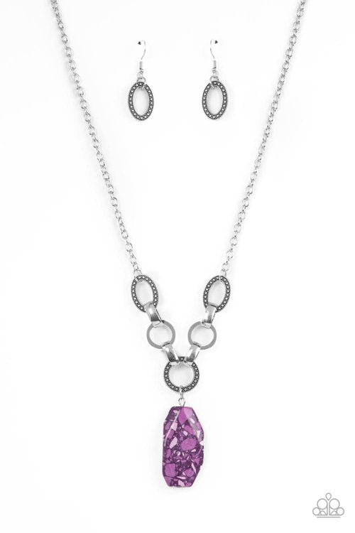 MYSTICAL MINERAL PURPLE-NECKLACE