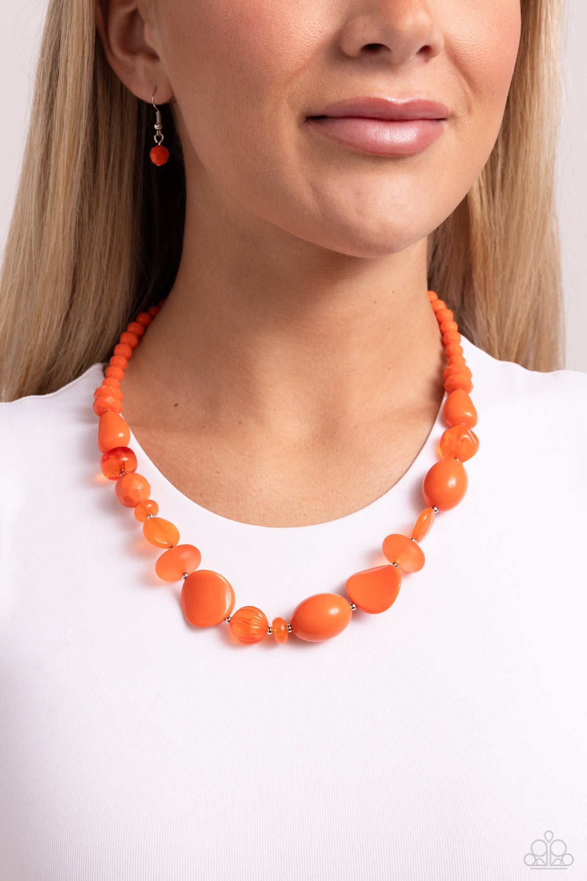 TROPICAL TSUNAMI ORANGE-NECKLACE