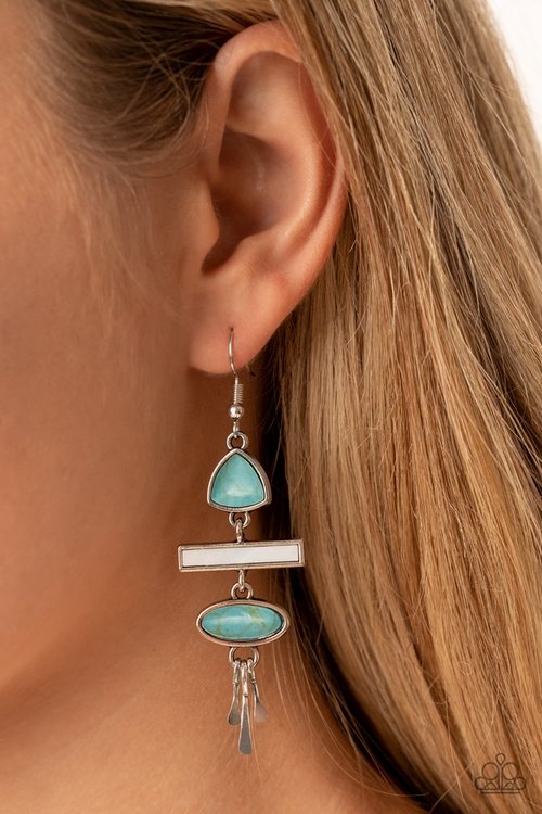 ADVENTUROUSLY ARTISAN BLUE-EARRINGS