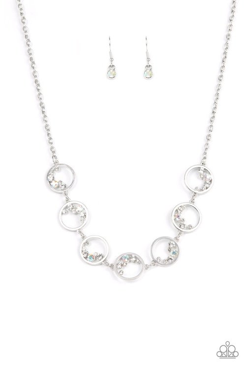 BLISSFULLY BUBBLY WHITE-NECKLACE