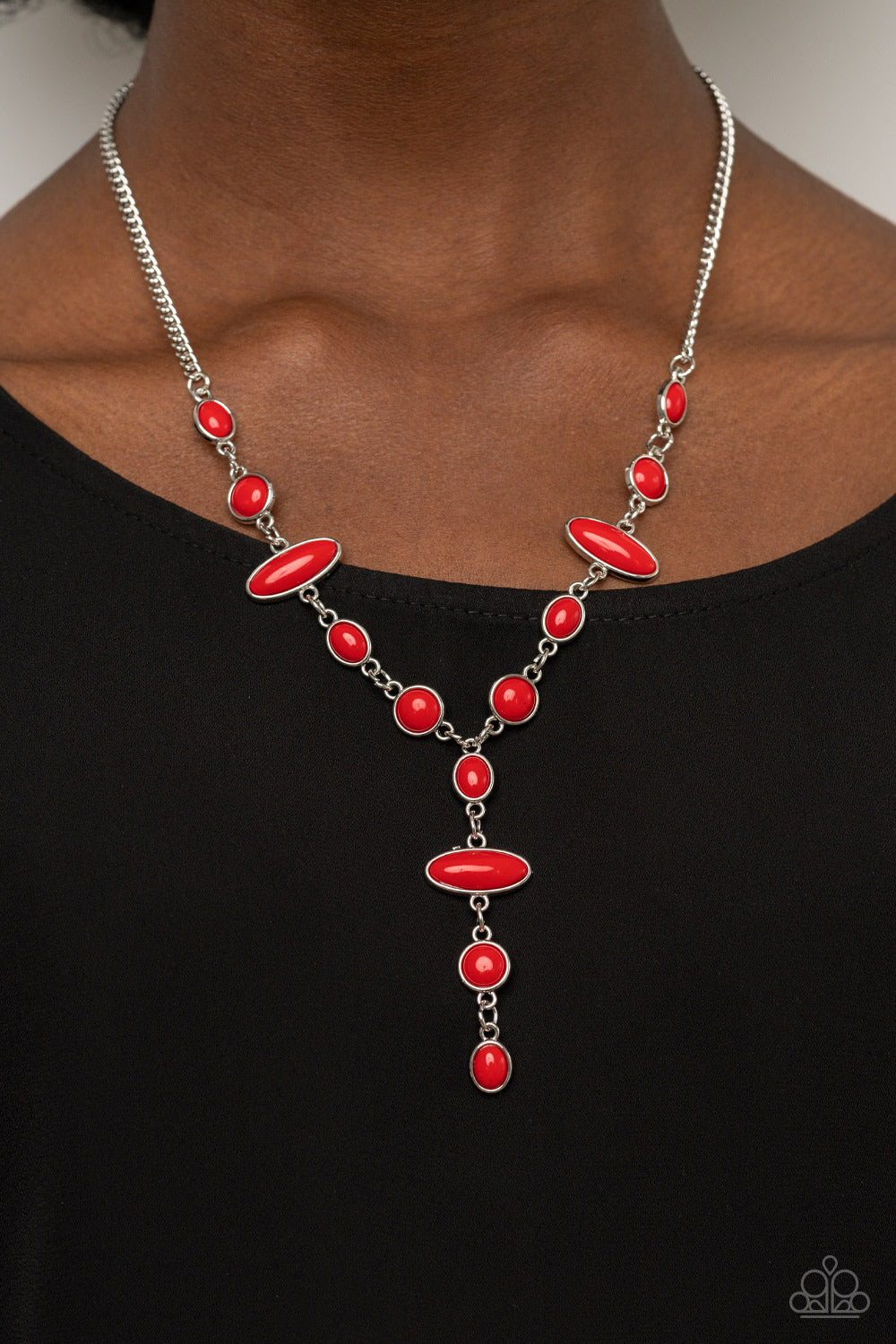 AUTHENTICALLY ADVENTUROUS RED-NECKLACE