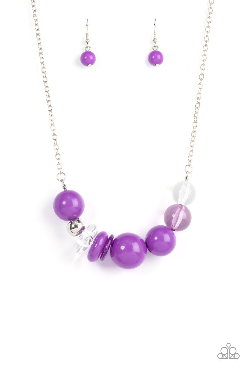 BAUBLE BONANZA PURPLE-NECKLACE