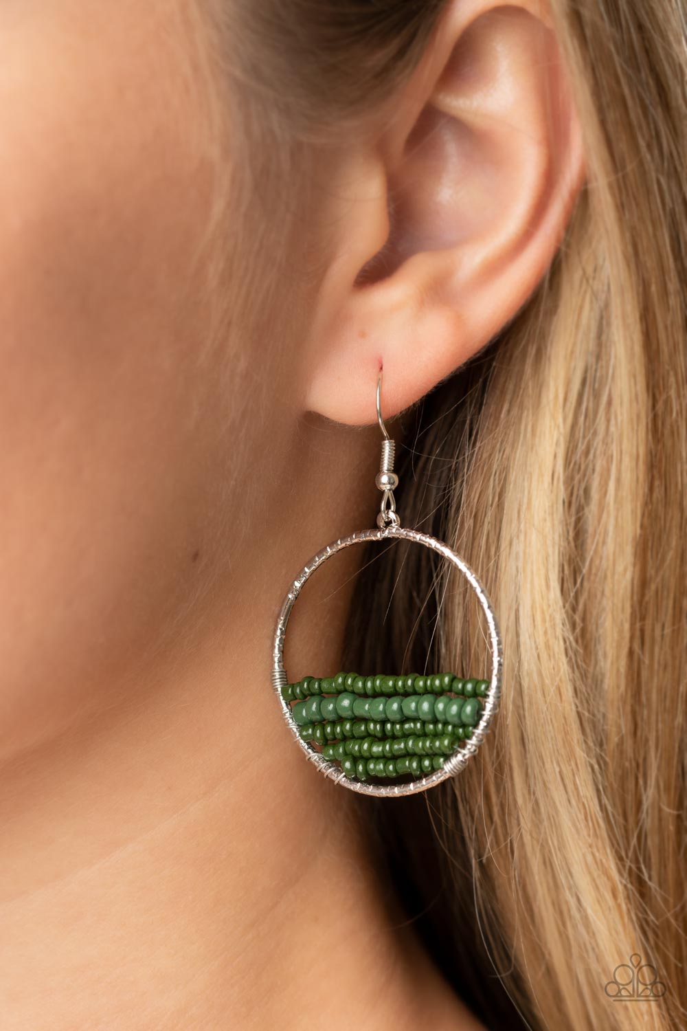 HEAD-OVER-HORIZONS GREEN-EARRINGS