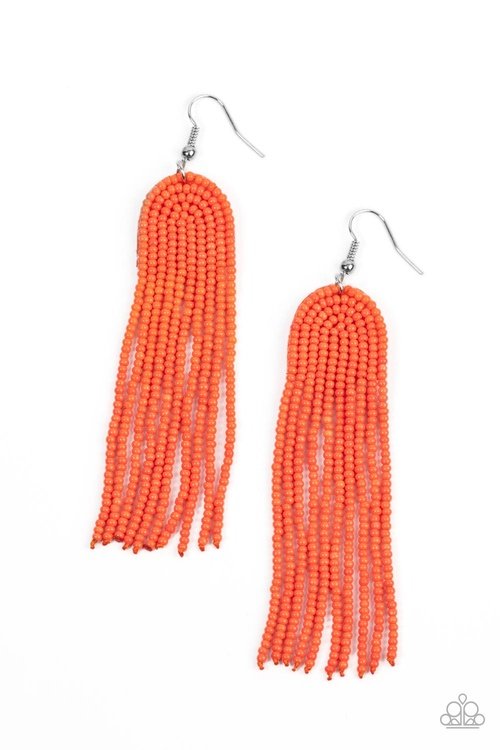 RIGHT AS RAINBOW ORANGE-EARRINGS