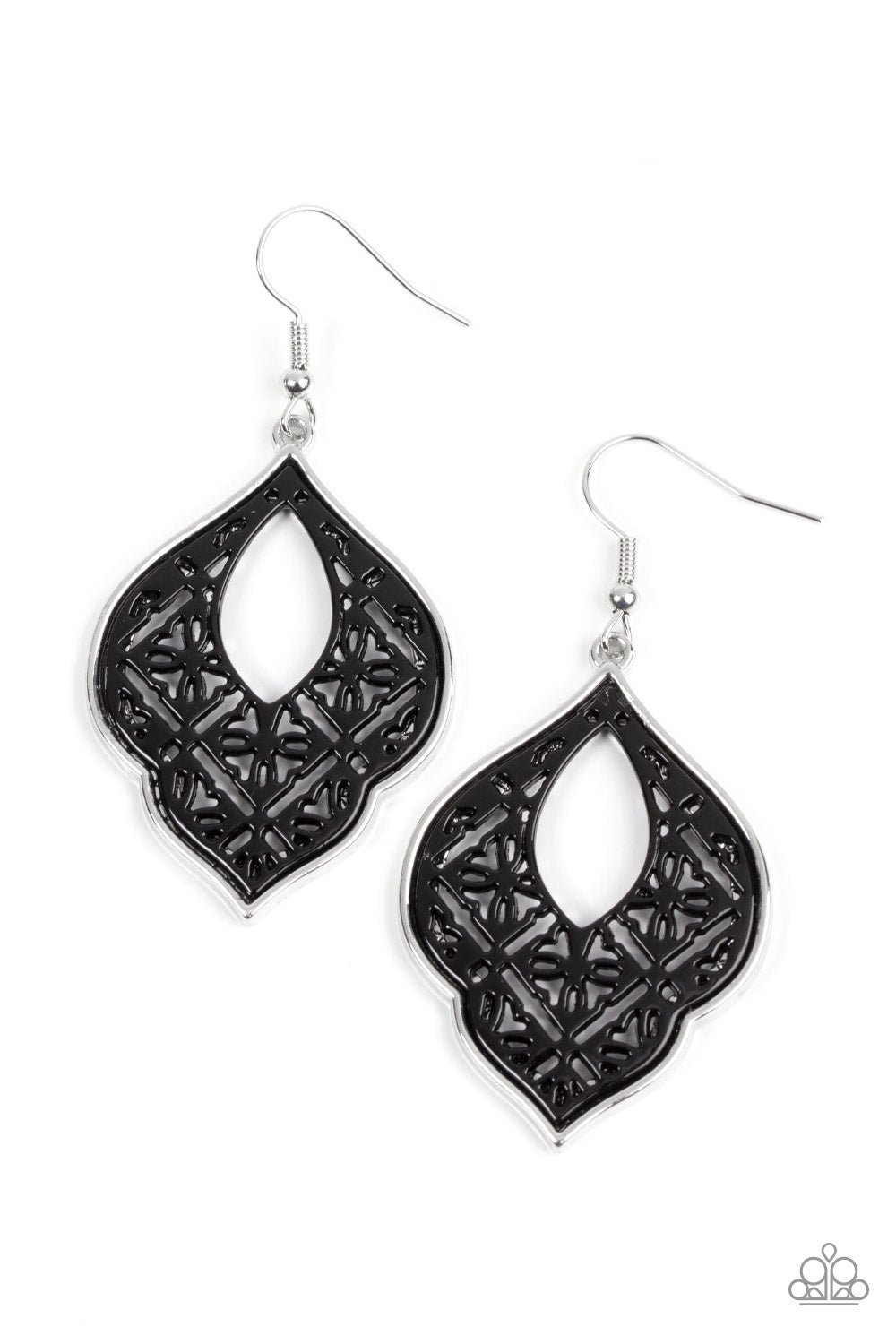 THESSALY TERRACE BLACK-EARRINGS