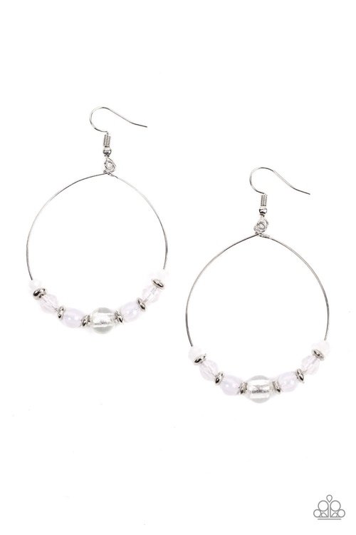 AMBIENT AFTERGLOW WHITE-EARRINGS