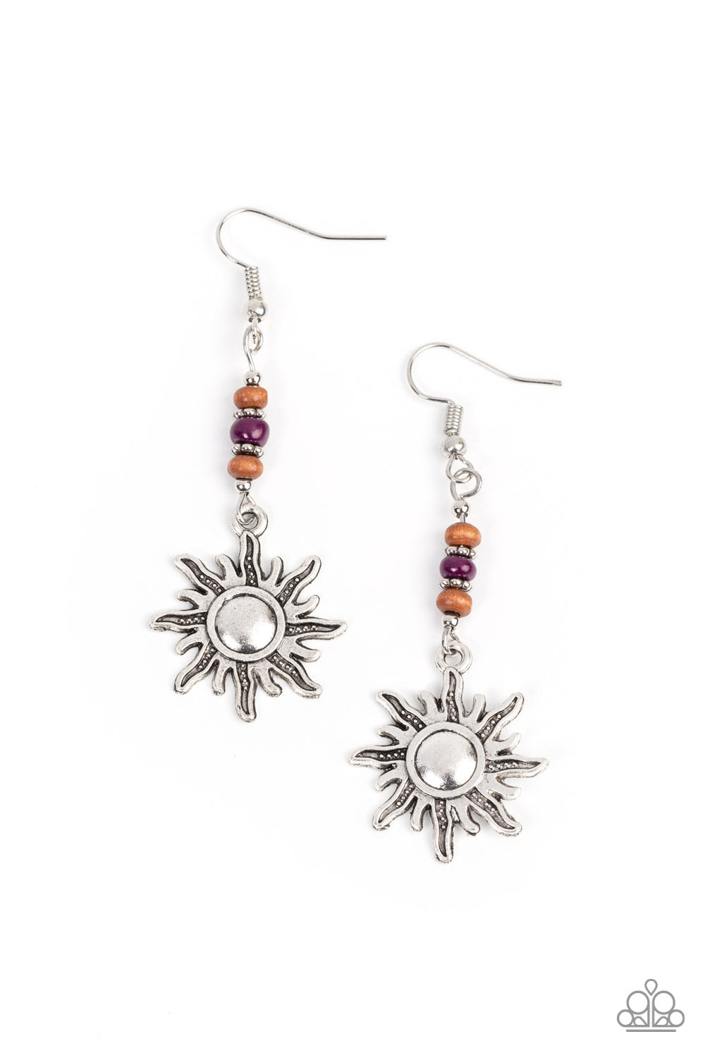 SUNSHINY DAYS PURPLE-EARRINGS