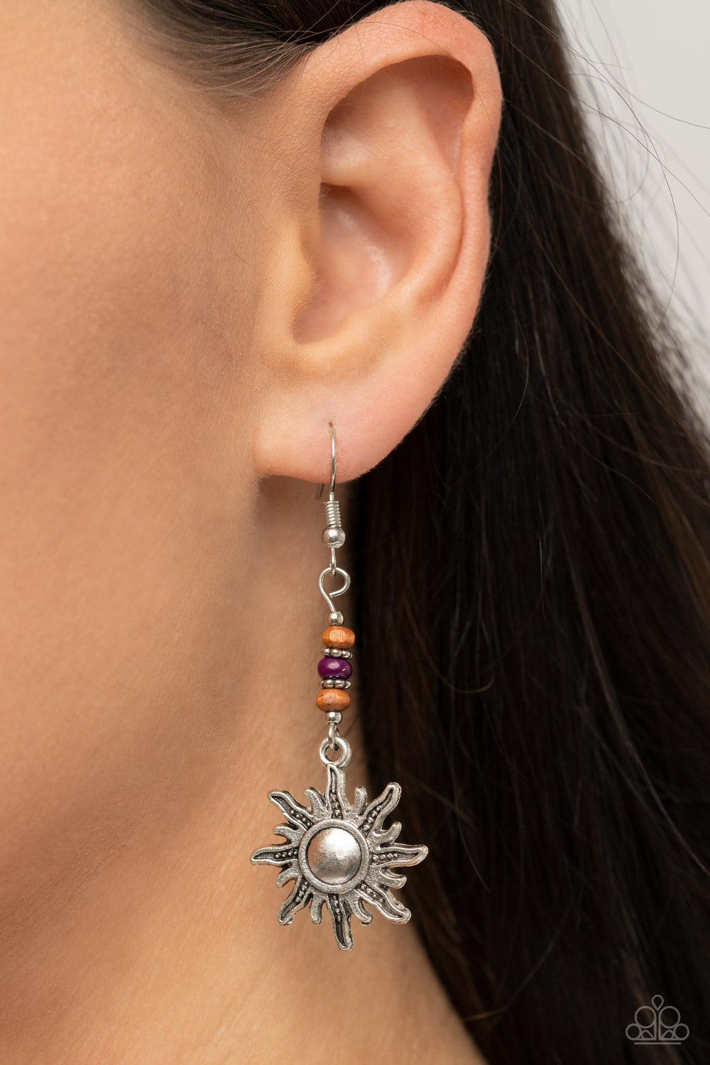 SUNSHINY DAYS PURPLE-EARRINGS