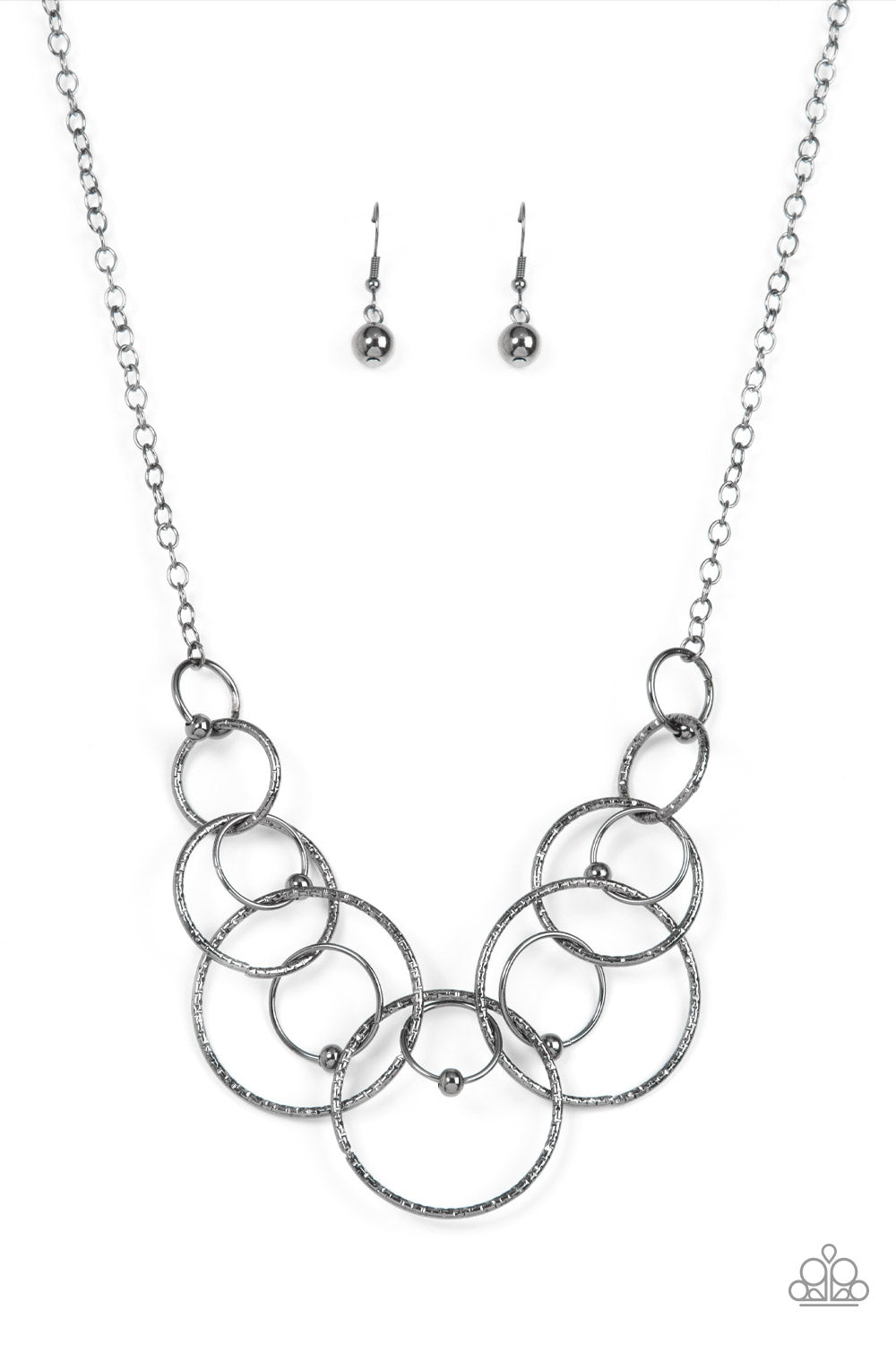 ENCIRCLED IN ELEGANCE BLACK-NECKLACE