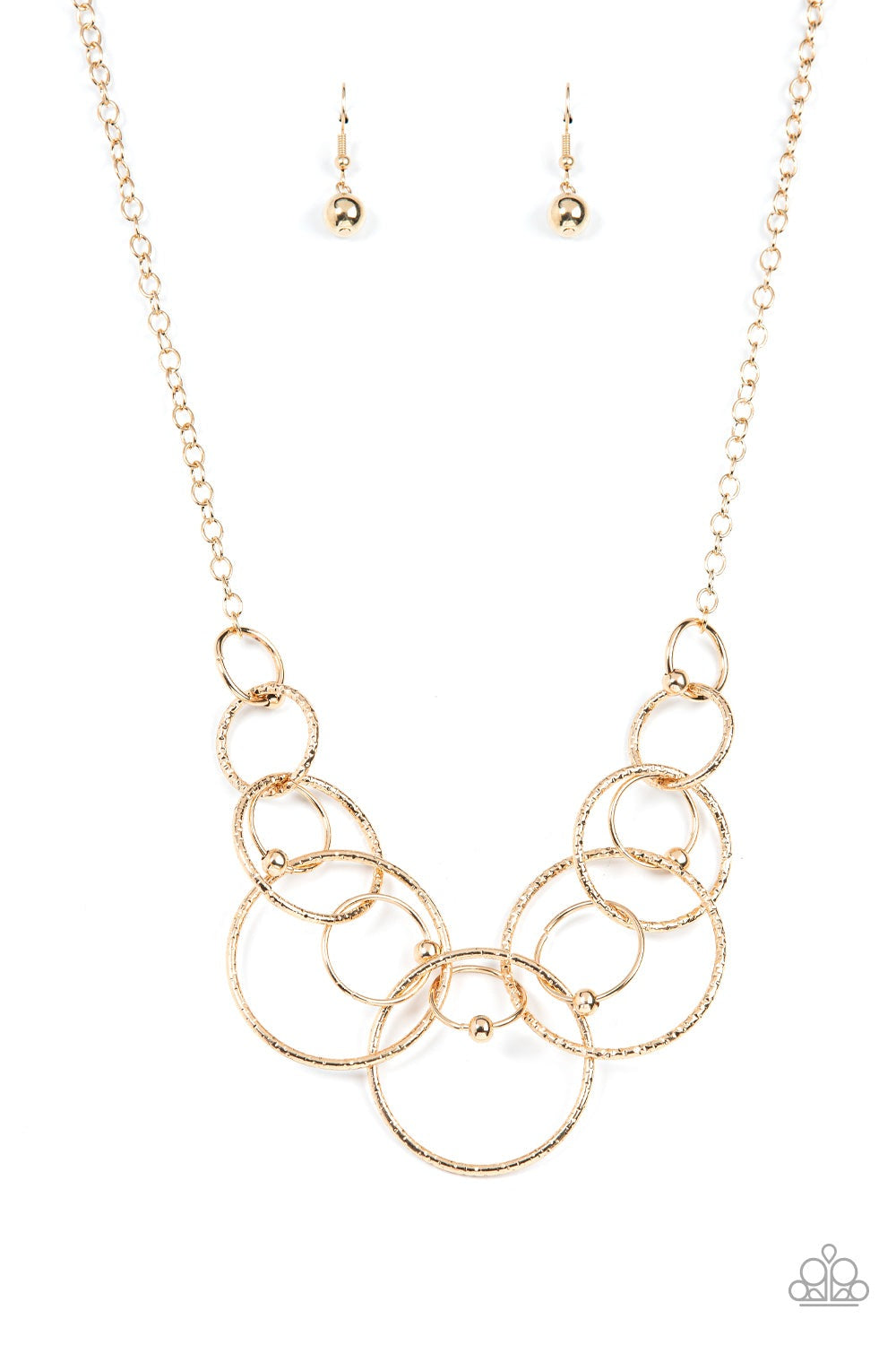 ENCIRCLED IN ELEGANCE GOLD-NECKLACE