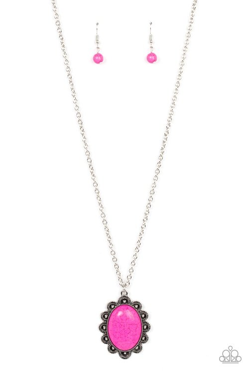 DAISY DOTTED DESERTS PINK-NECKLACE