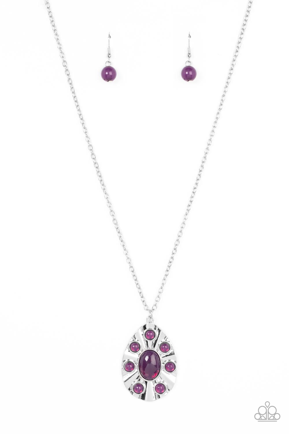 BLISSFULLY BOHEMIAN PURPLE-NECKLACE