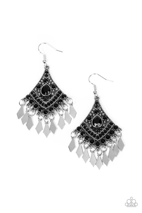 INDIE IRIDESCENCE BLACK-EARRINGS