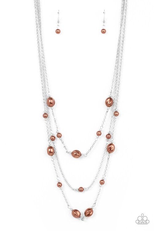 PEARLICIOUS POP BROWN-NECKLACE