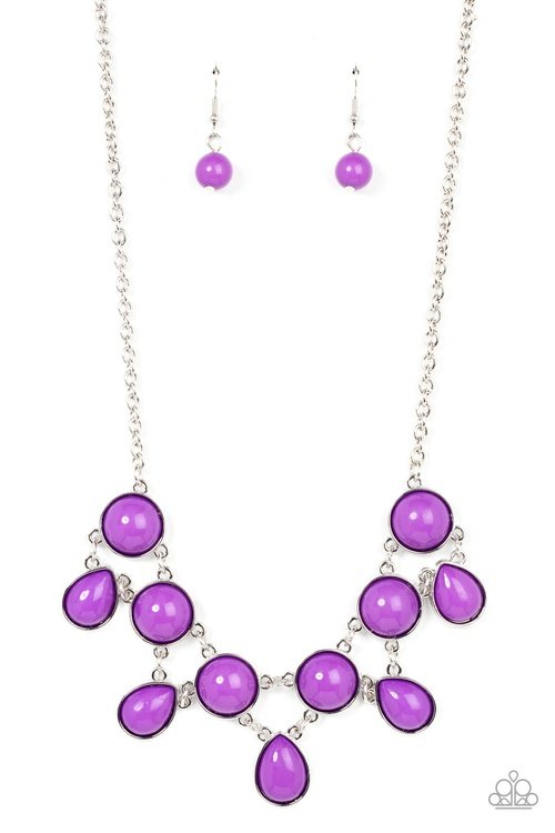 VERY VALLEY GIRL PURPLE-NECKLACE