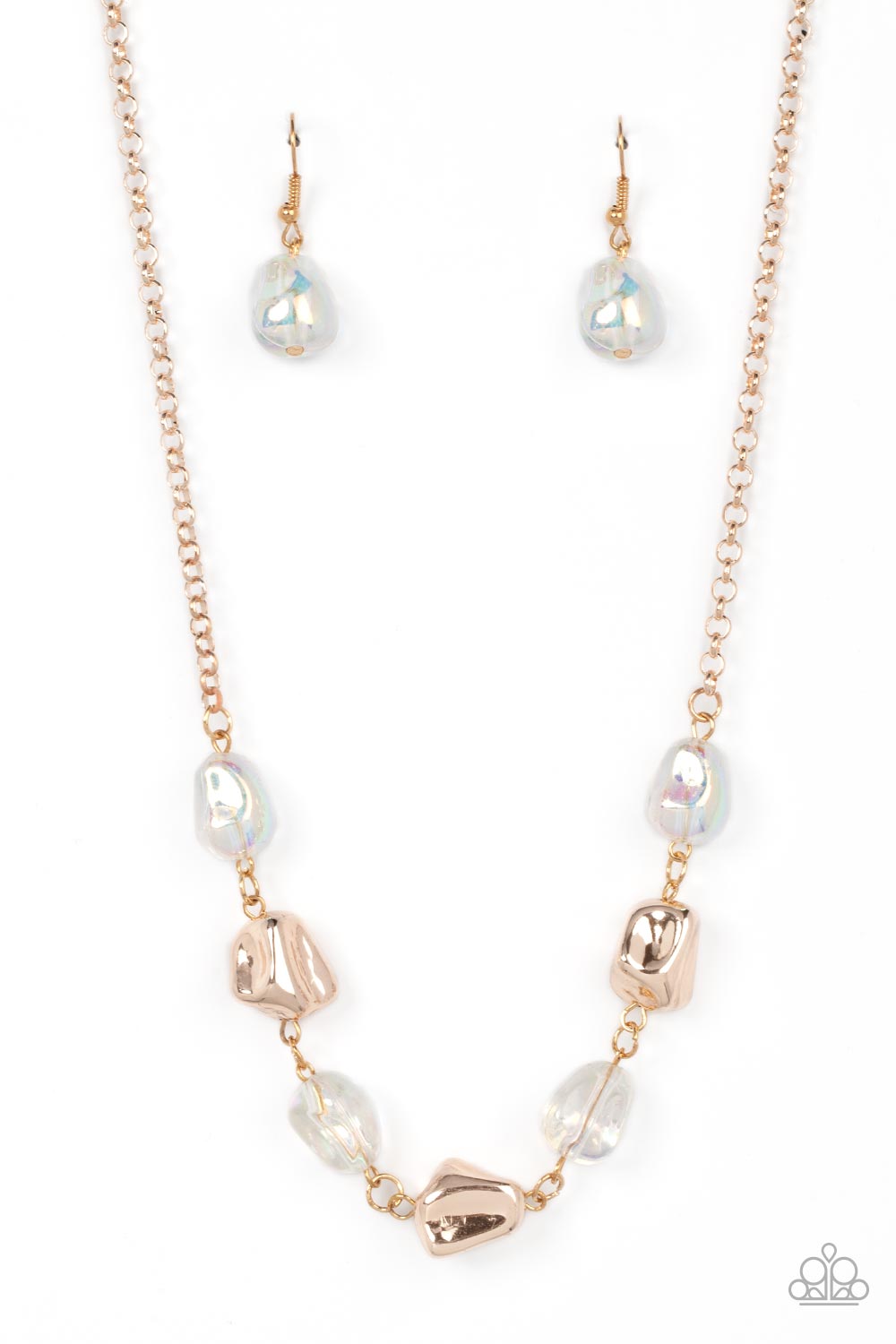 INSPIRATIONAL IRIDESCENCE ROSEGOLD-NECKLACE