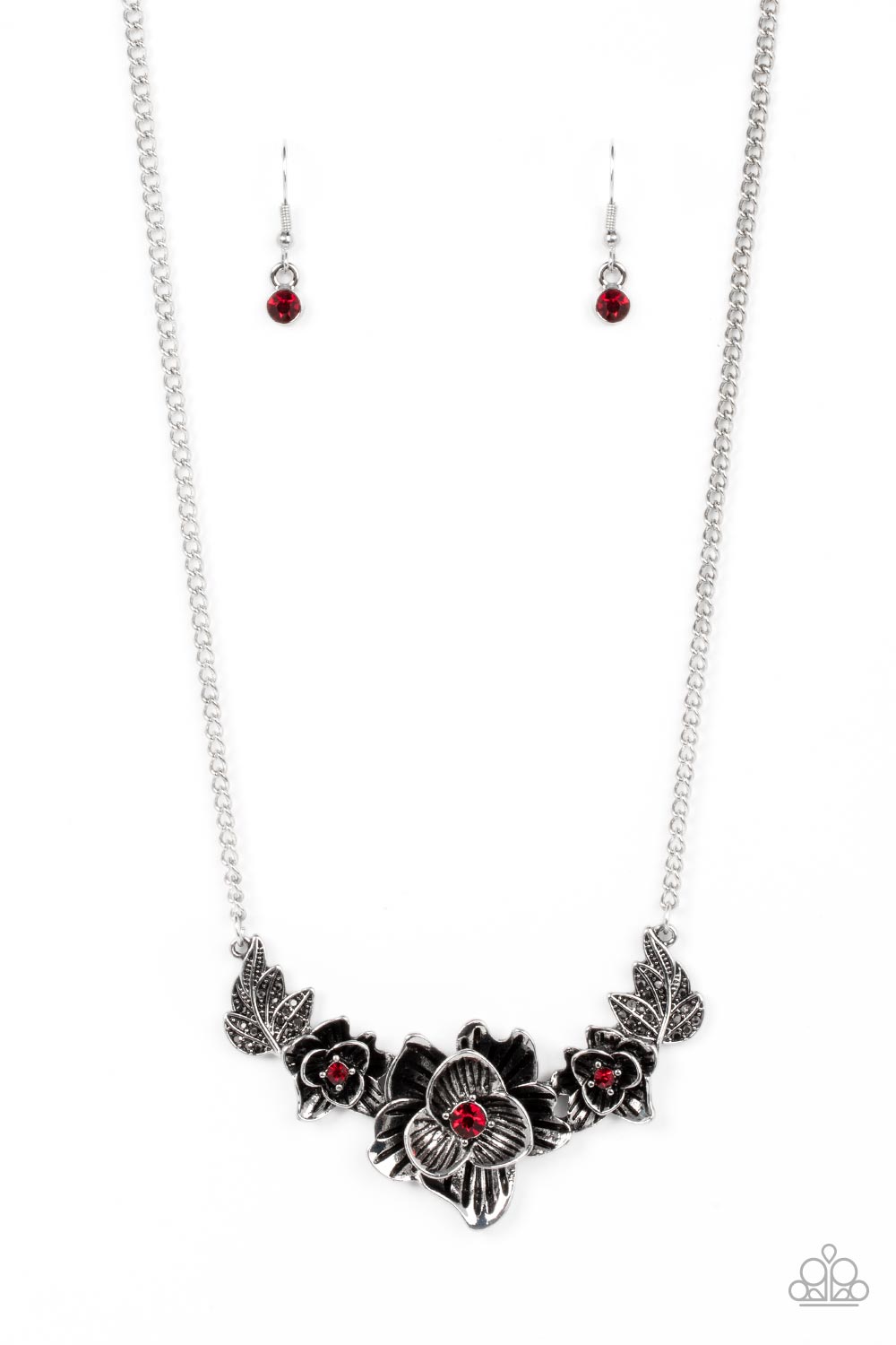 BOTANICAL BREEZE RED-NECKLACE