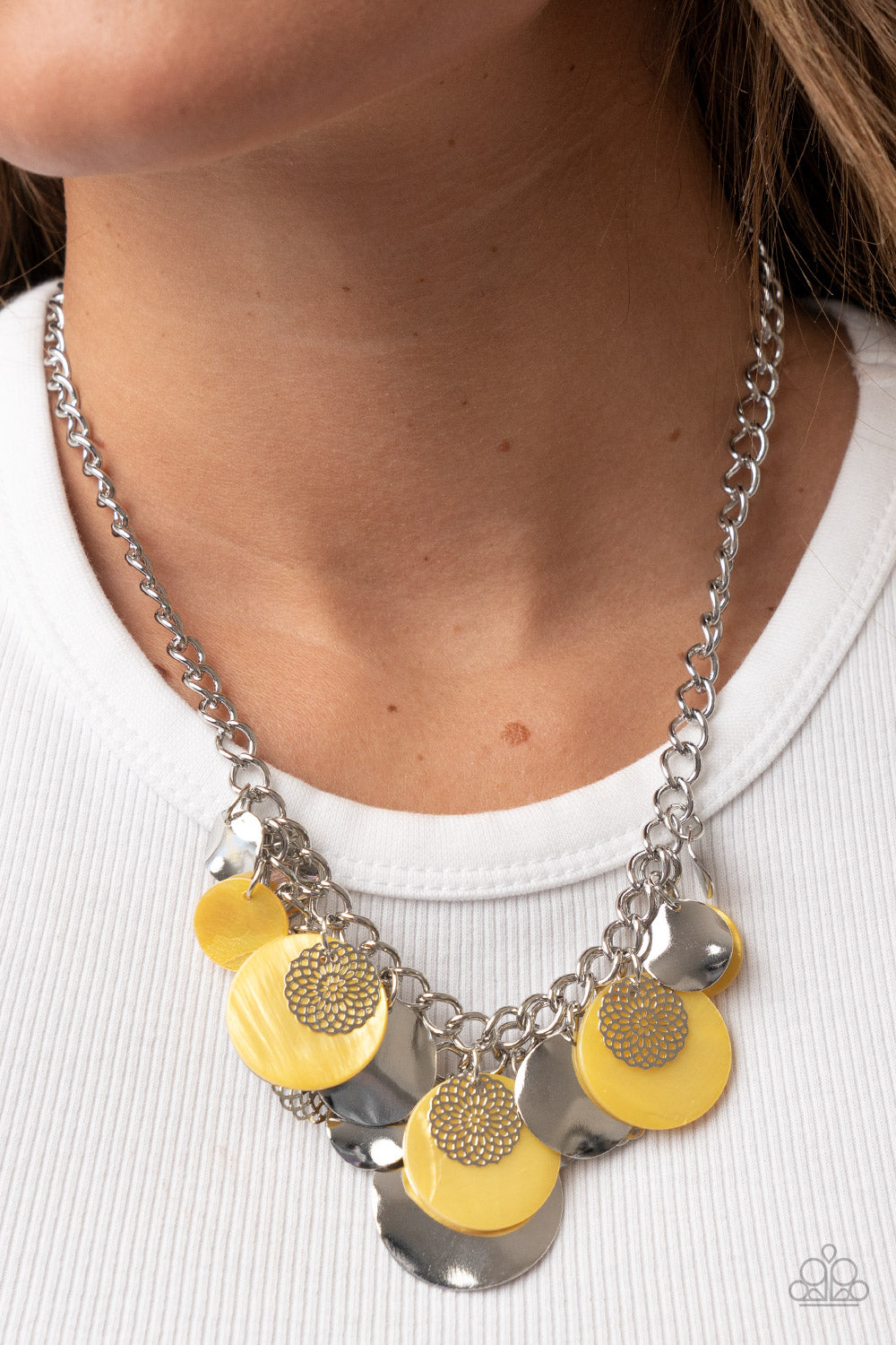 OCEANIC OPERA YELLOW-NECKLACE