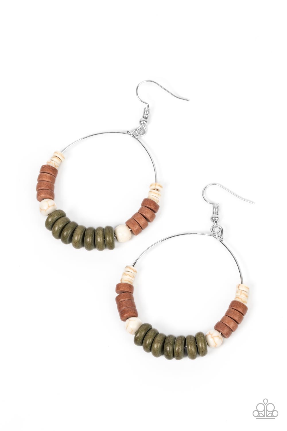 EARTHY ESTEEM GREEN-EARRINGS