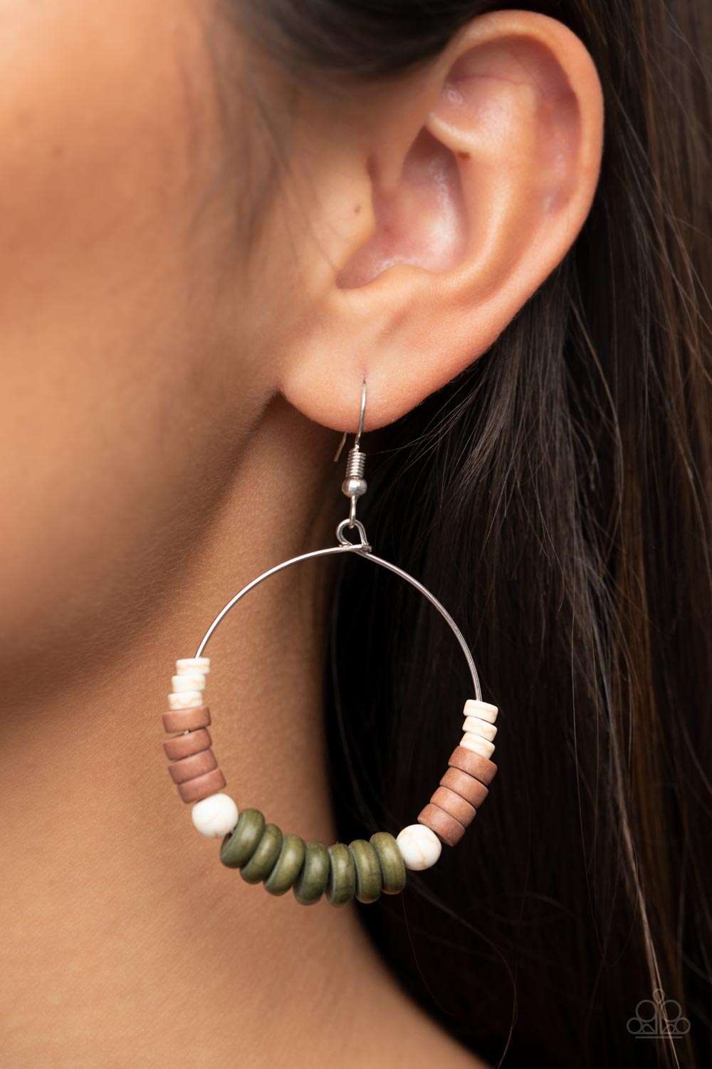 EARTHY ESTEEM GREEN-EARRINGS