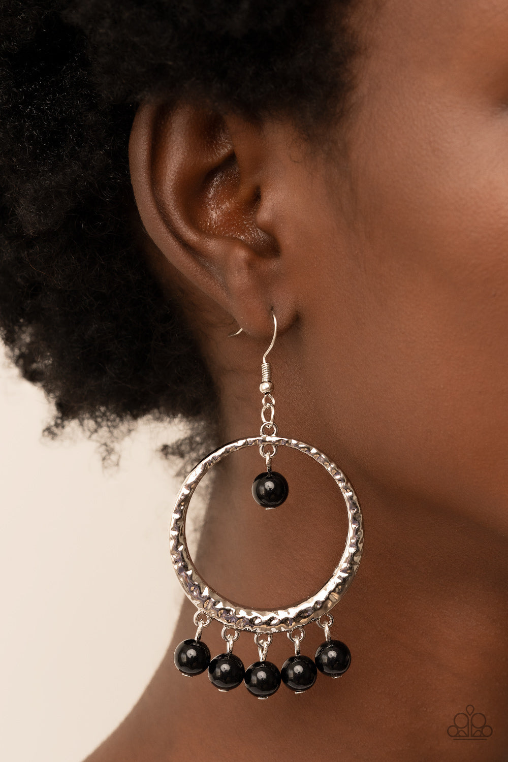 LUSCIOUS LUXURY BLACK-EARRINGS