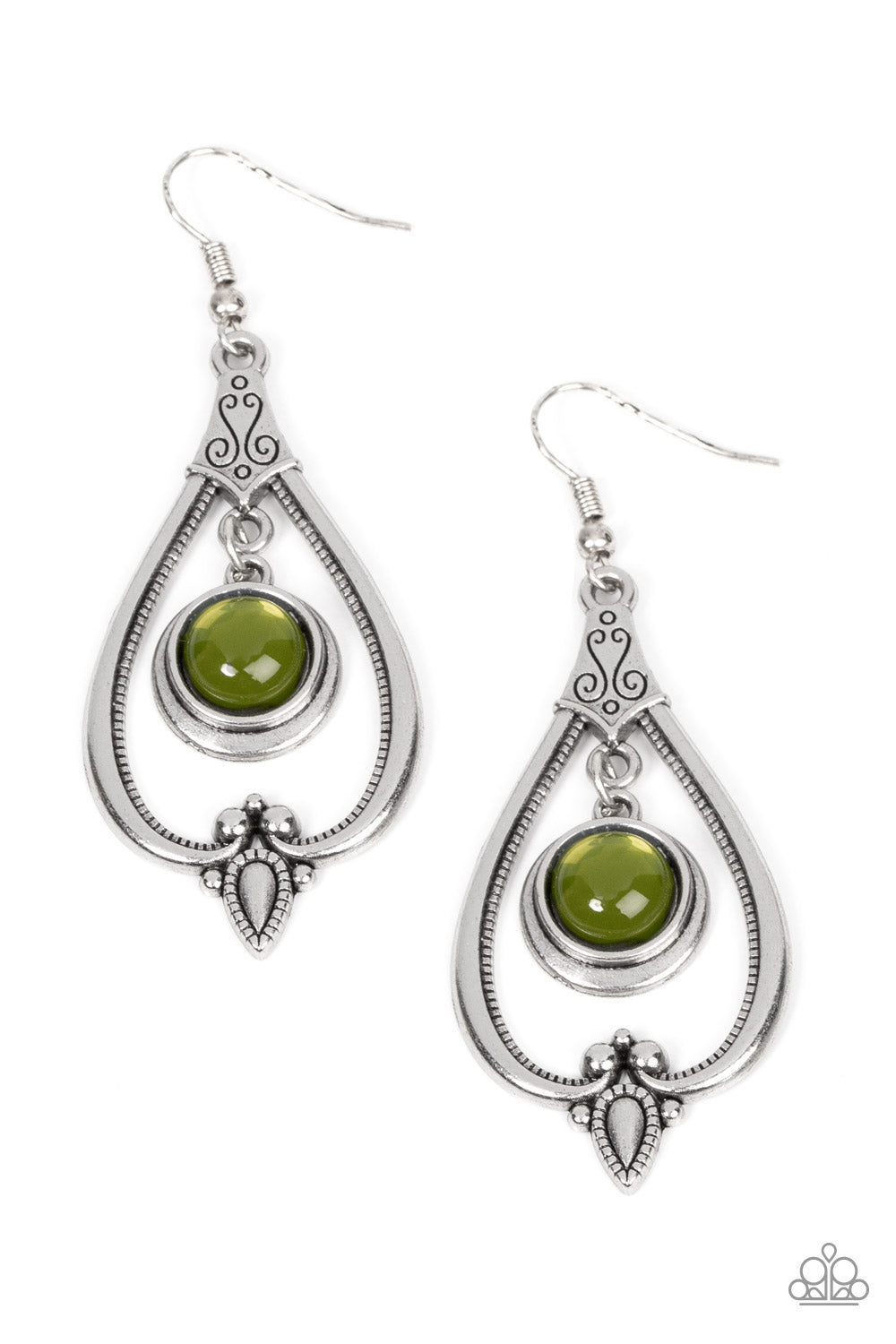 ETHEREAL EMBLEM GREEN-EARRINGS