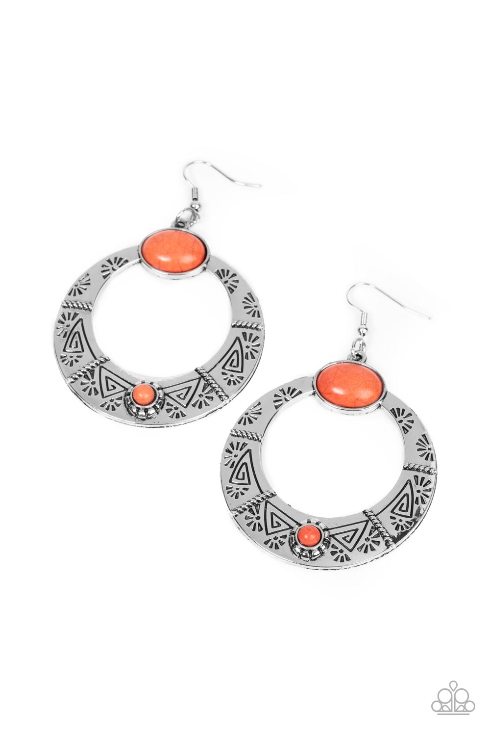 GARDEN GLYPHS ORANGE-EARRINGS