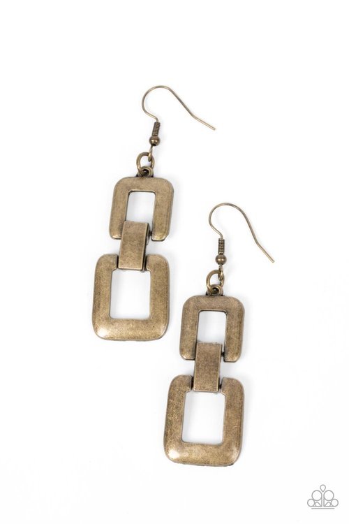 PUBLIC SQUARE BRASS-EARRINGS