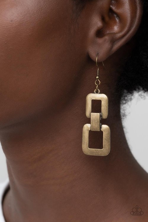 PUBLIC SQUARE BRASS-EARRINGS