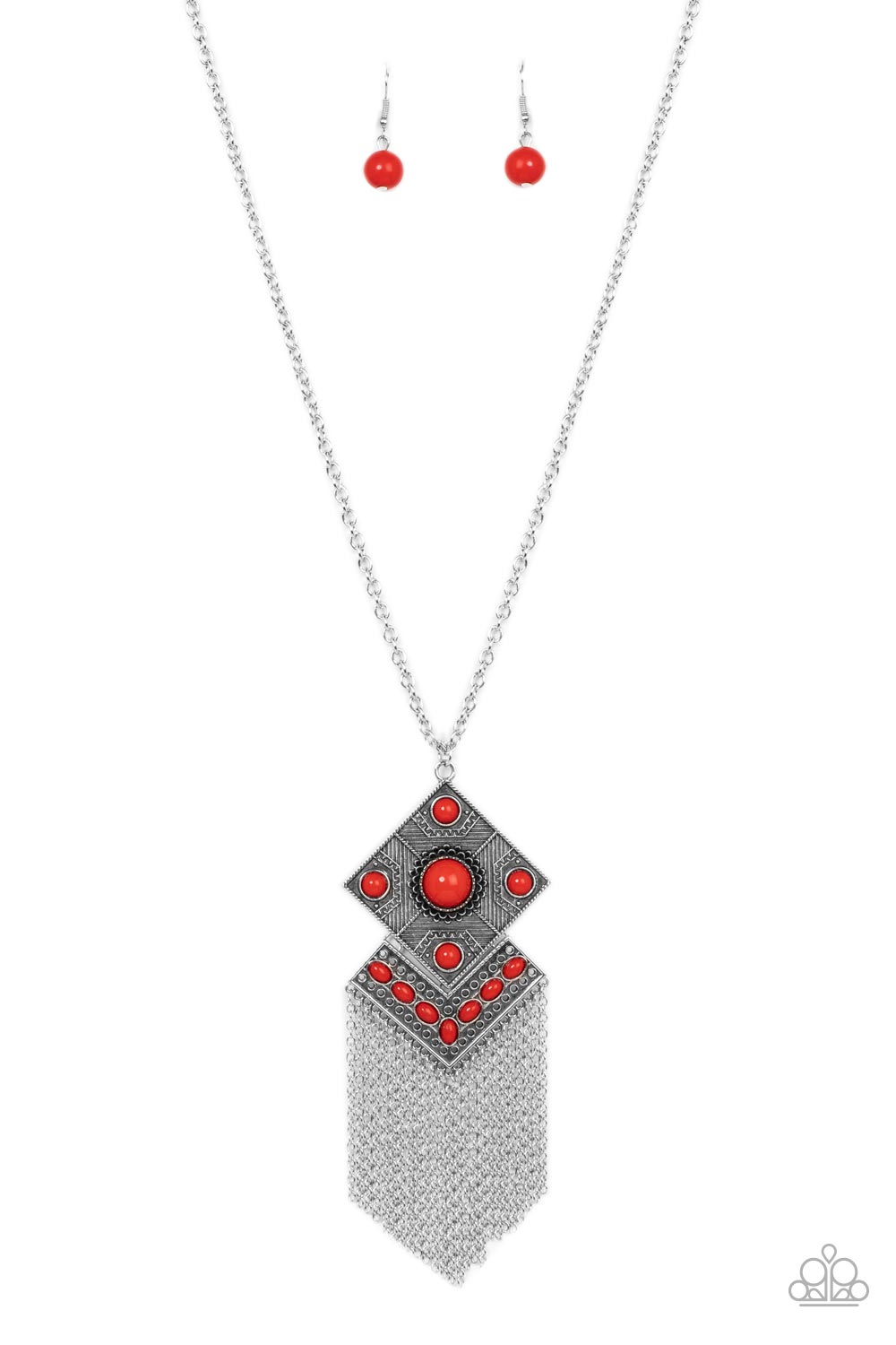 KITE FLIGHT RED-NECKLACE