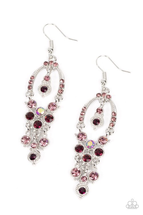 SOPHISTICATED STARLET PURPLE-EARRINGS