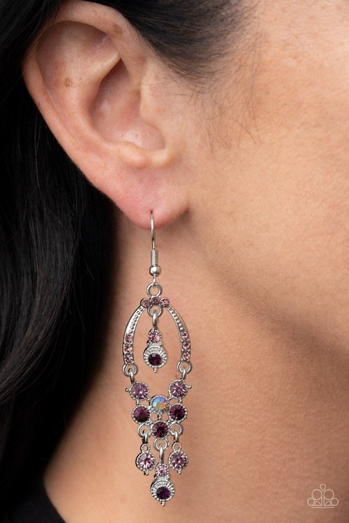 SOPHISTICATED STARLET PURPLE-EARRINGS