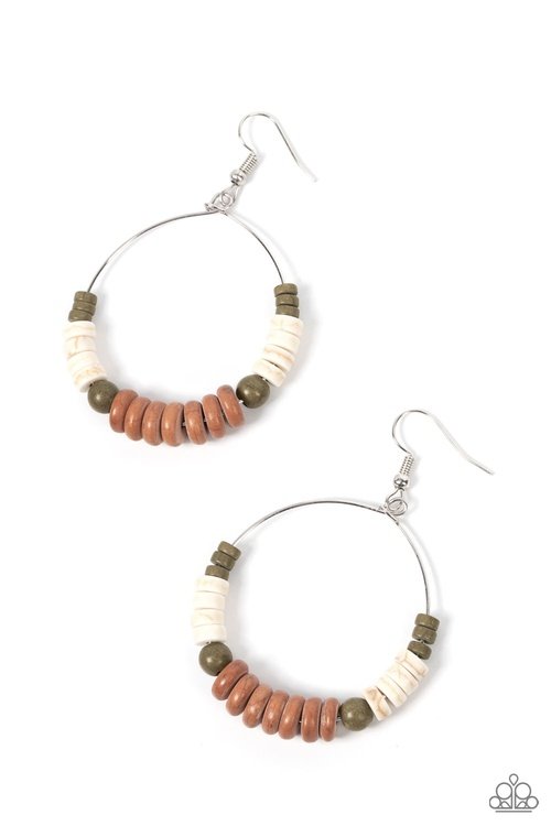 EARTHY ESTEEM BROWN-EARRINGS