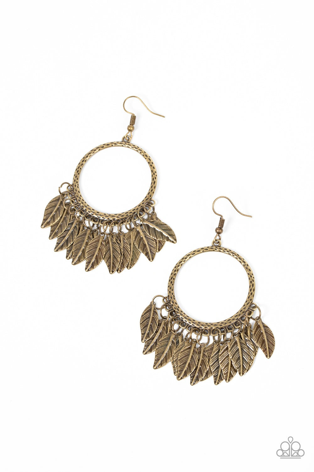 FOWL TEMPERED BRASS-EARRINGS