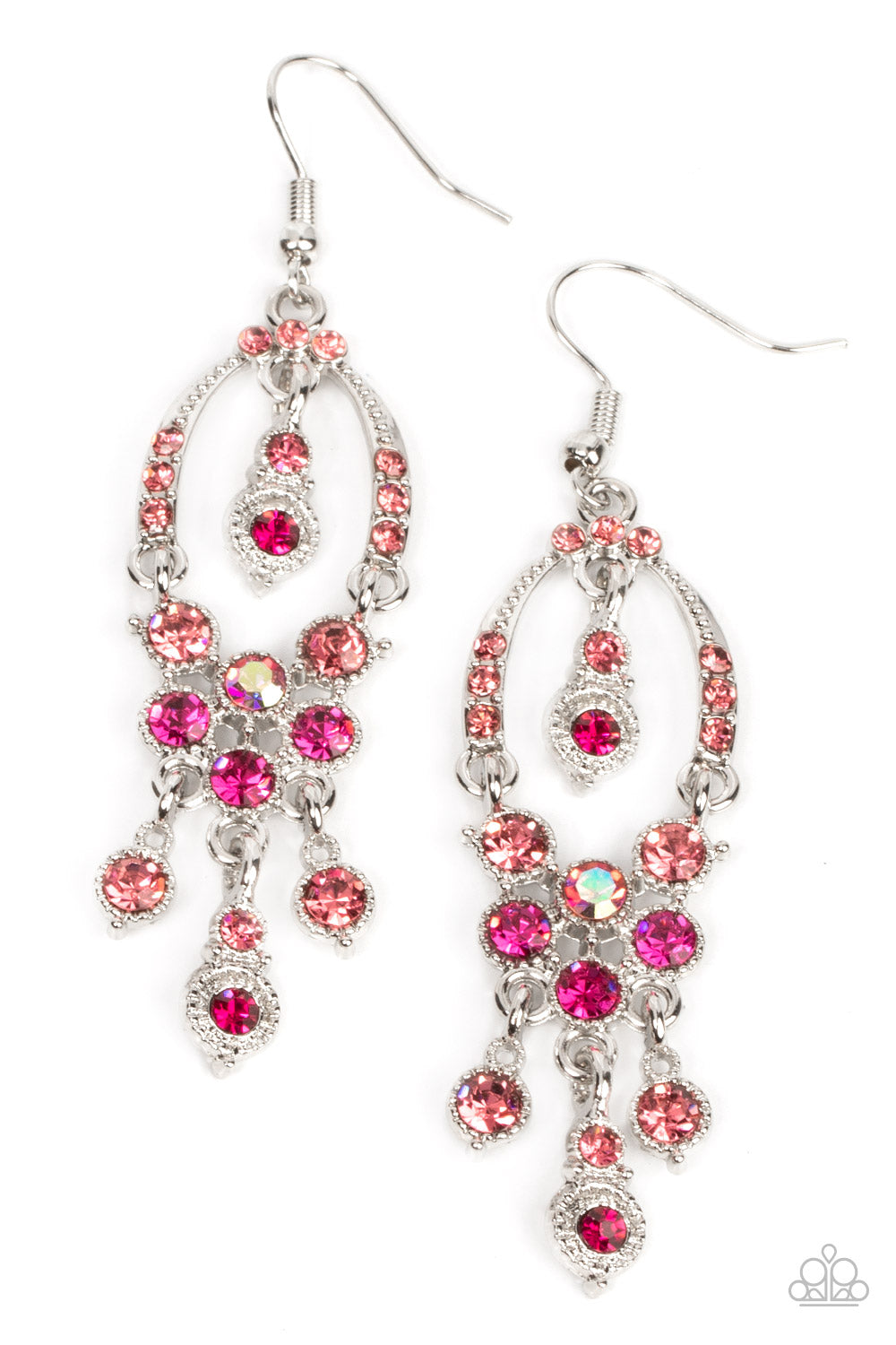 SOPHISTICATED STARLET PINK-EARRINGS