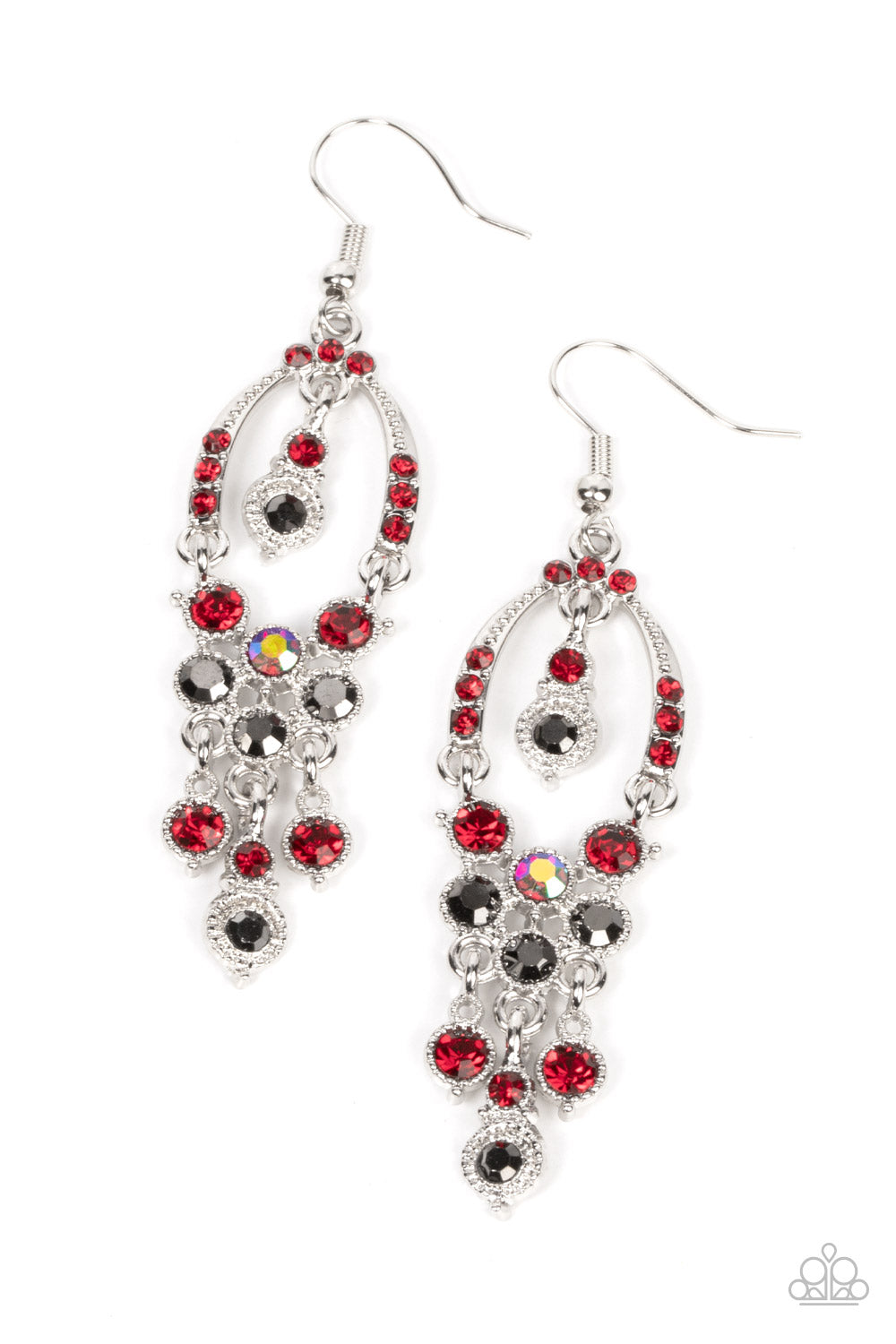 SOPHISTICATED STARLET RED-EARRINGS