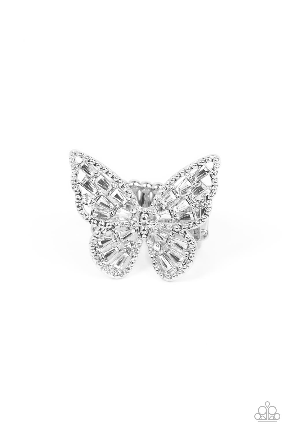 BRIGHT EYED BUTTERFLY WHITE-RING
