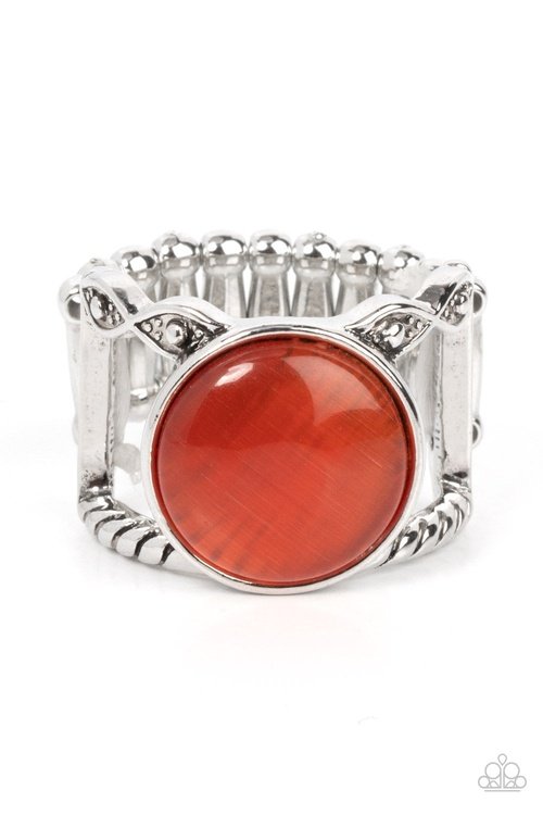 CLAIRVOYANTLY CATS EYE ORANGE-RING