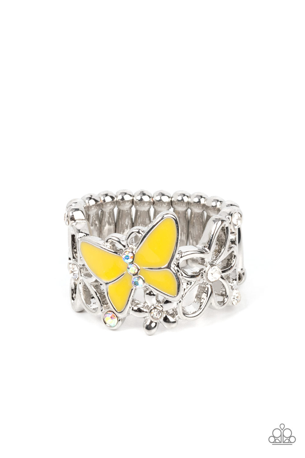 ALL FLUTTERED UP YELLOW-RING