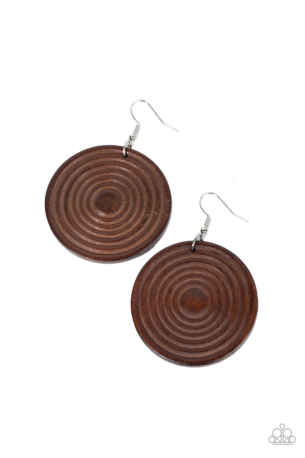 CARIBBEAN CYMBAL BROWN-EARRINGS