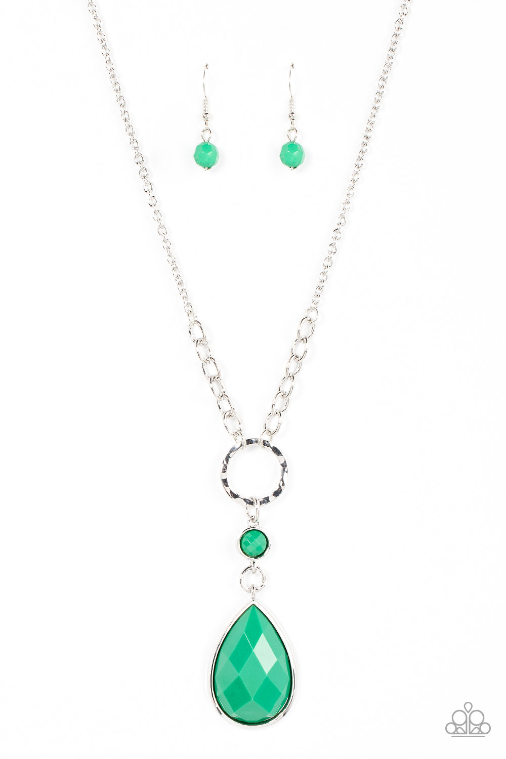 VALLEY GIRL GLAMOUR GREEN-NECKLACE