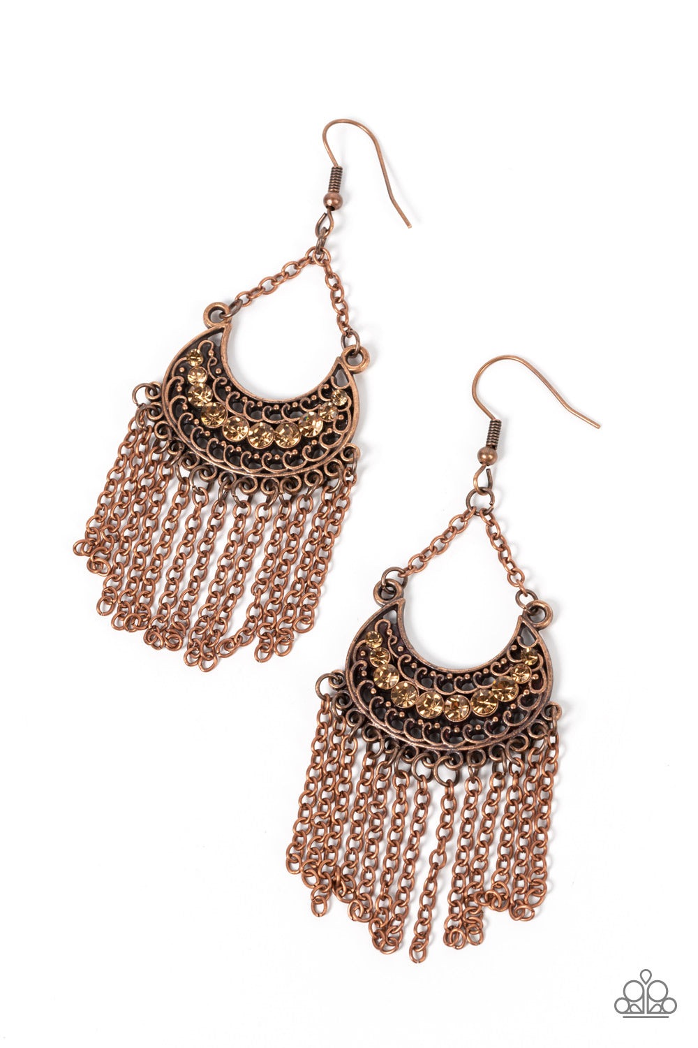 GRECO GODDESS COPPER-EARRINGS