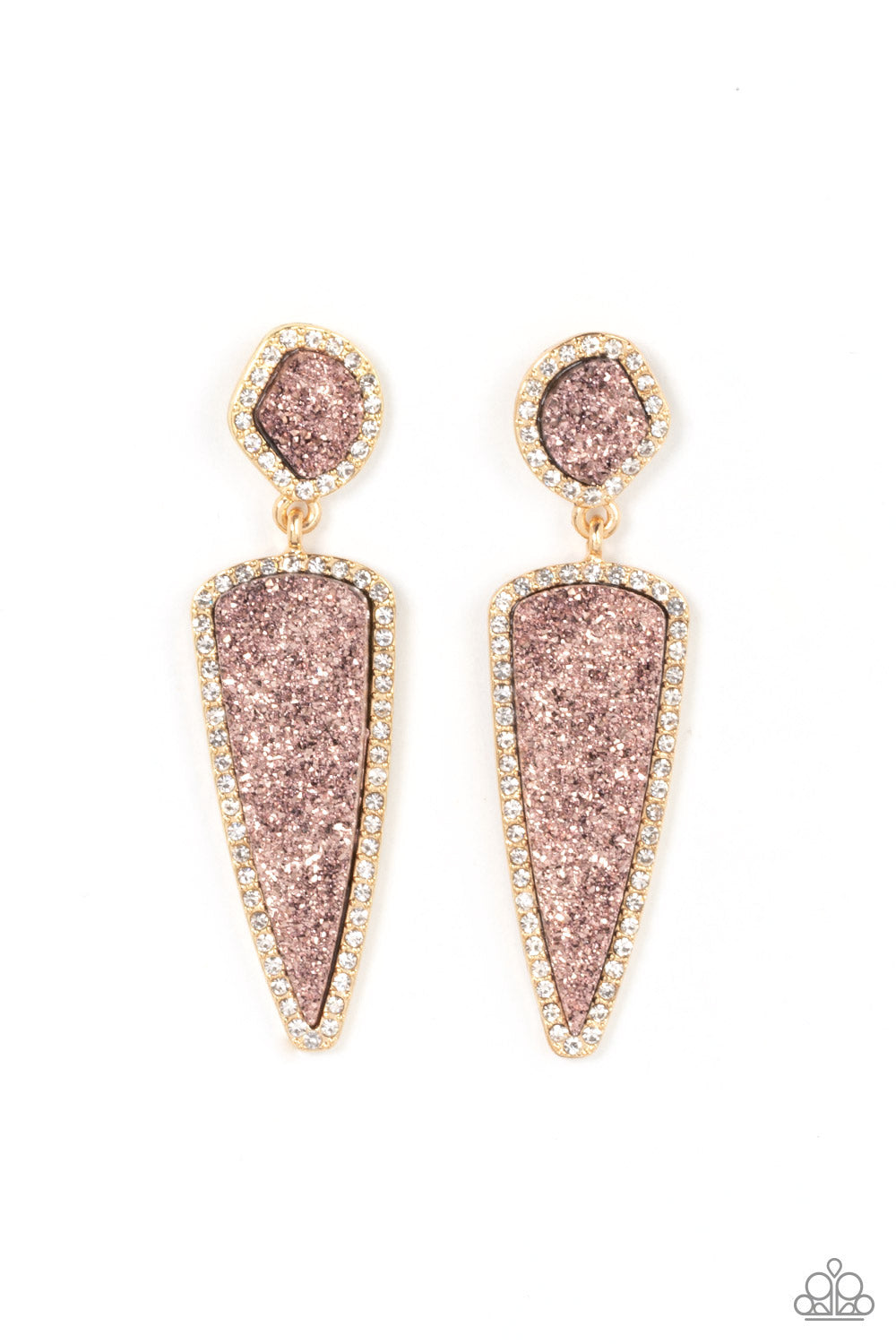 DRUZY DESIRE GOLD-EARRINGS